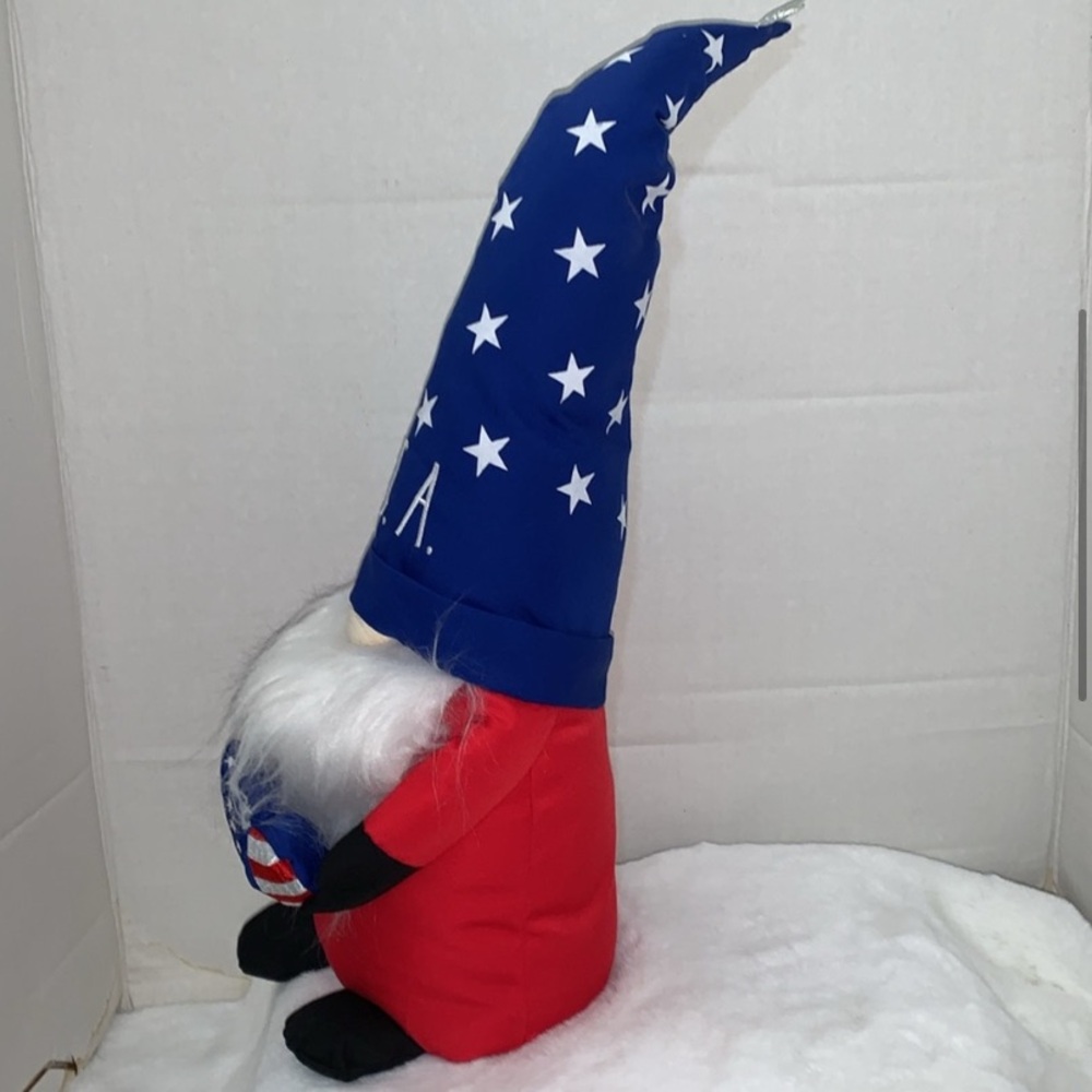 πΊπΈ RAE DUNN Patriotic Gnome & GNOME OF THE BRAVE Tabletop Decor NWT - Picture 4 of 15